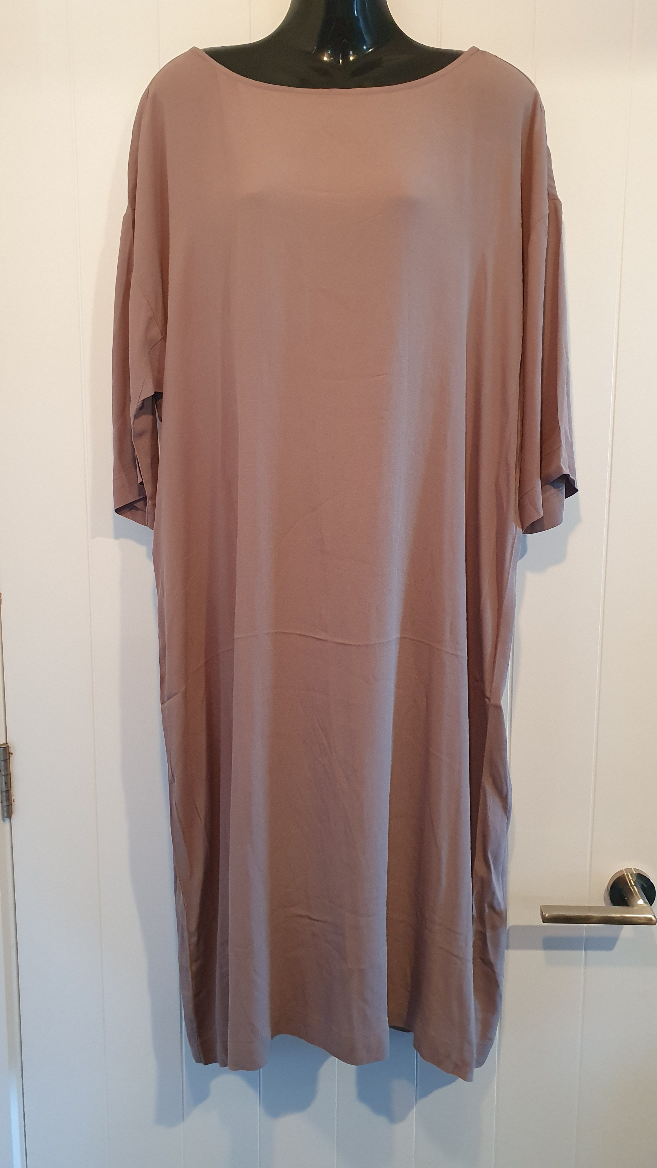 Grace Hill Dress Taupe Brown Size 12 Relaxed Fit