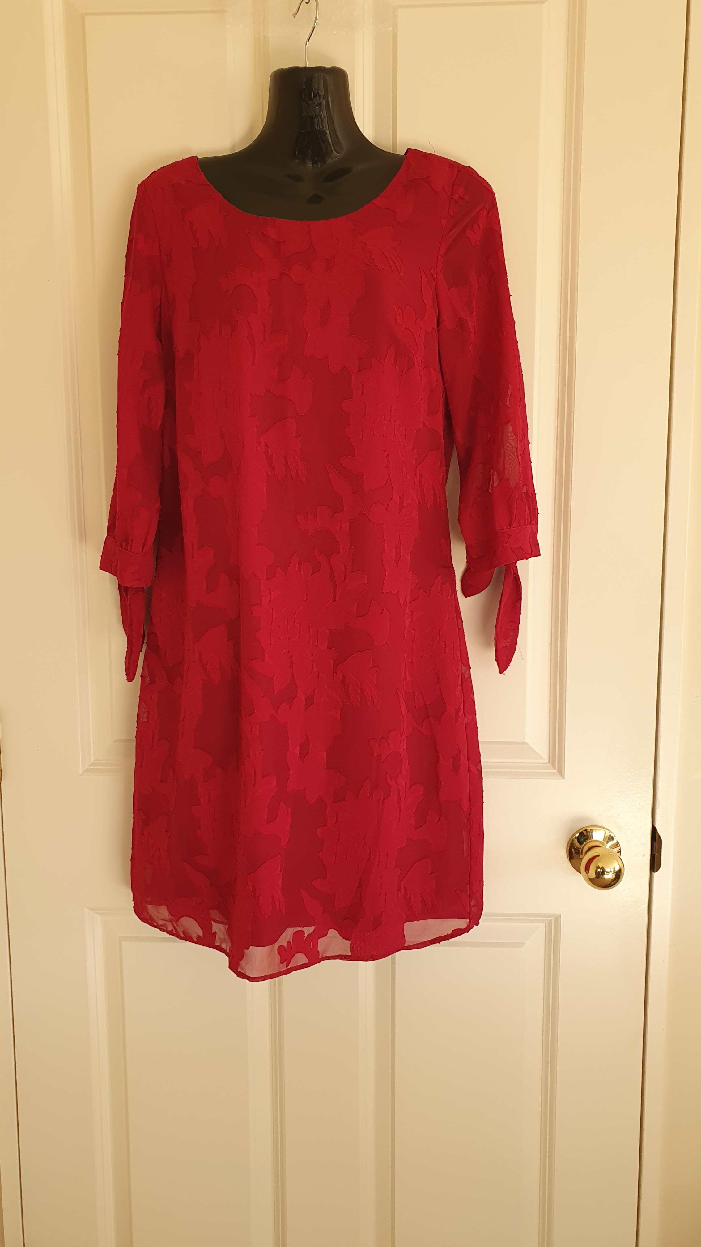 Harlow Red/ Maroon Textured Dress Size 8