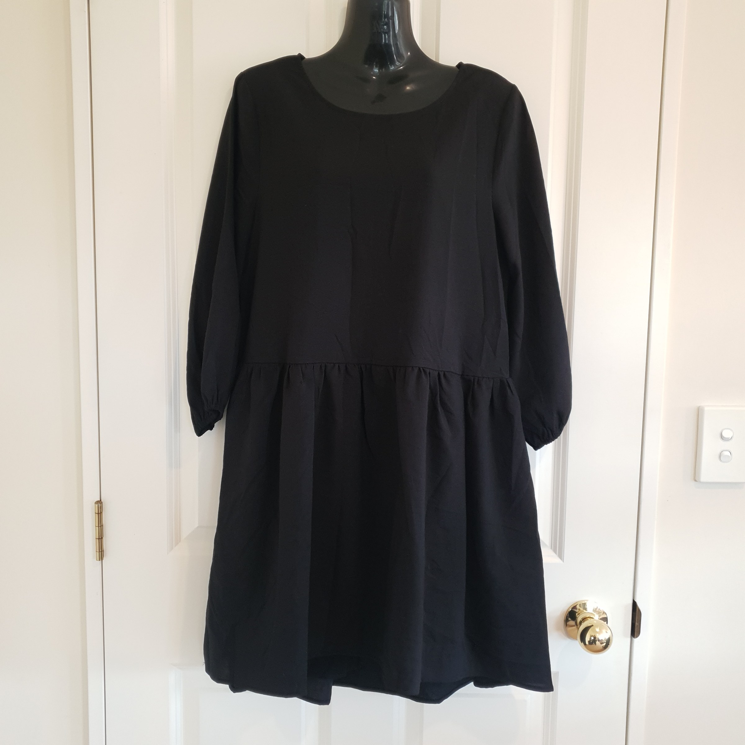 Atmos & Here Black Drop Waist Dress – Size 8