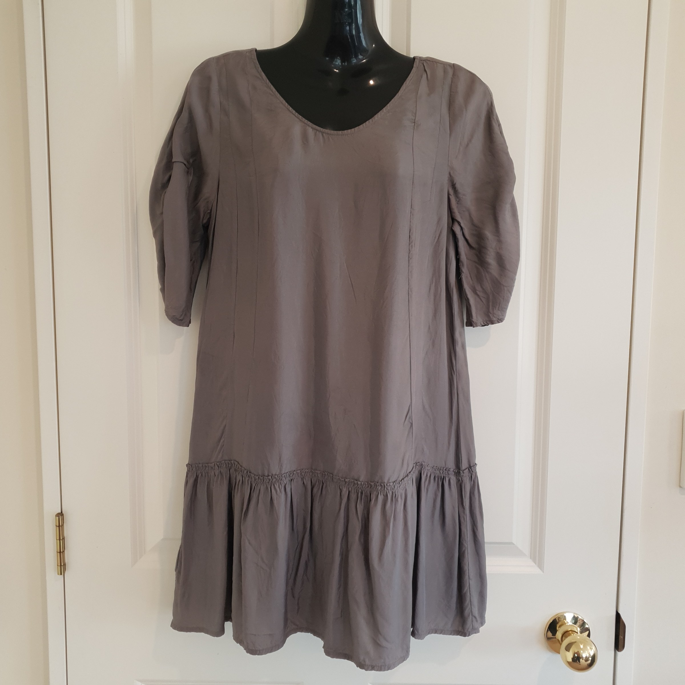 Country Road Viscose Drop Waist Dress – Brown – Size XS