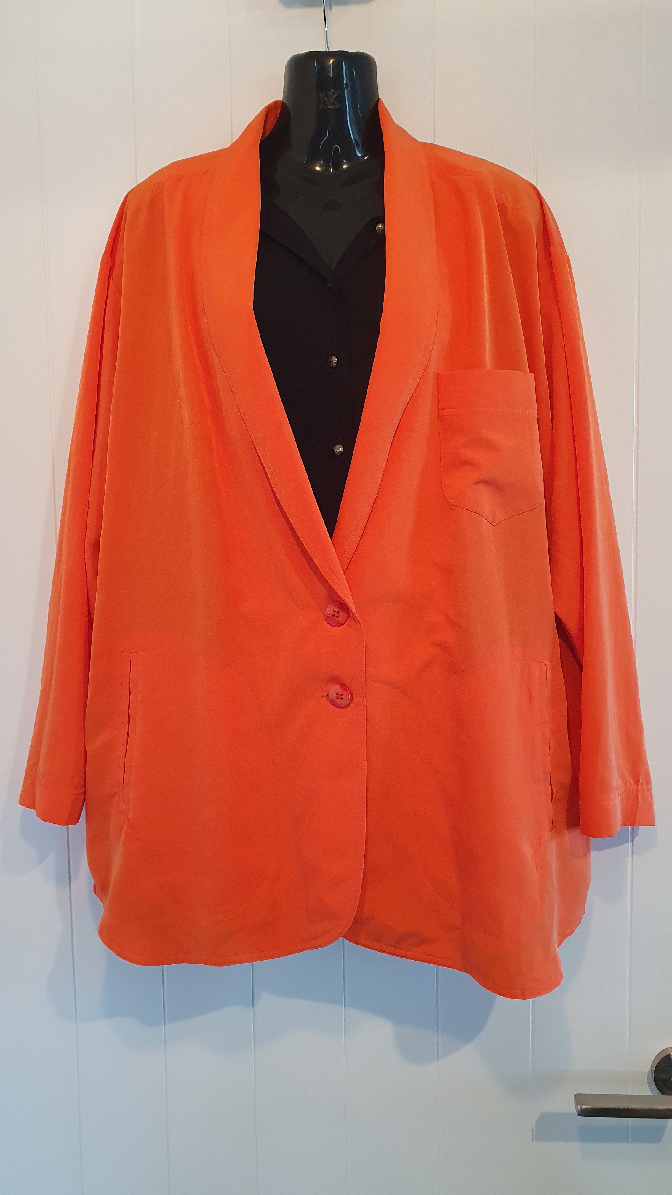 Barbara Lee Oversized Jacket Orange Size S