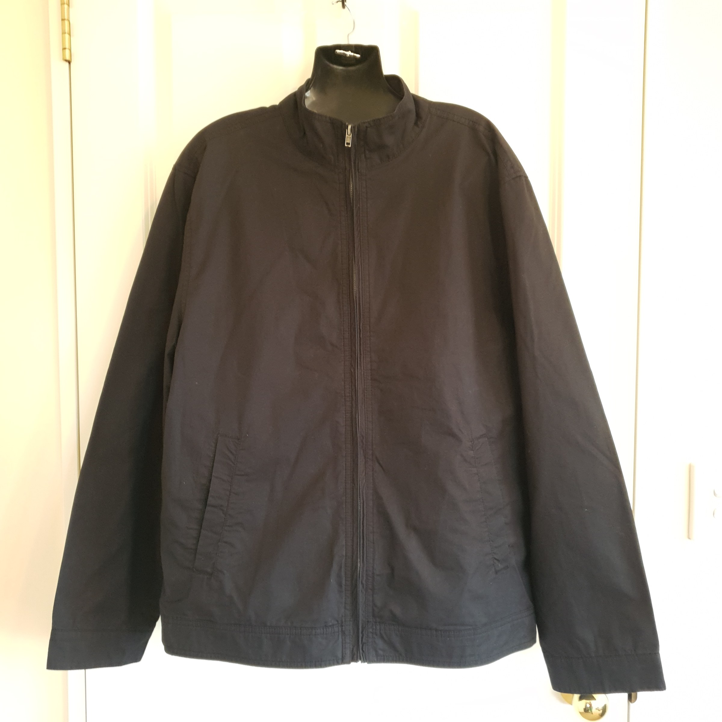 F&F Black Cotton Zip Jacket – Men's Size L