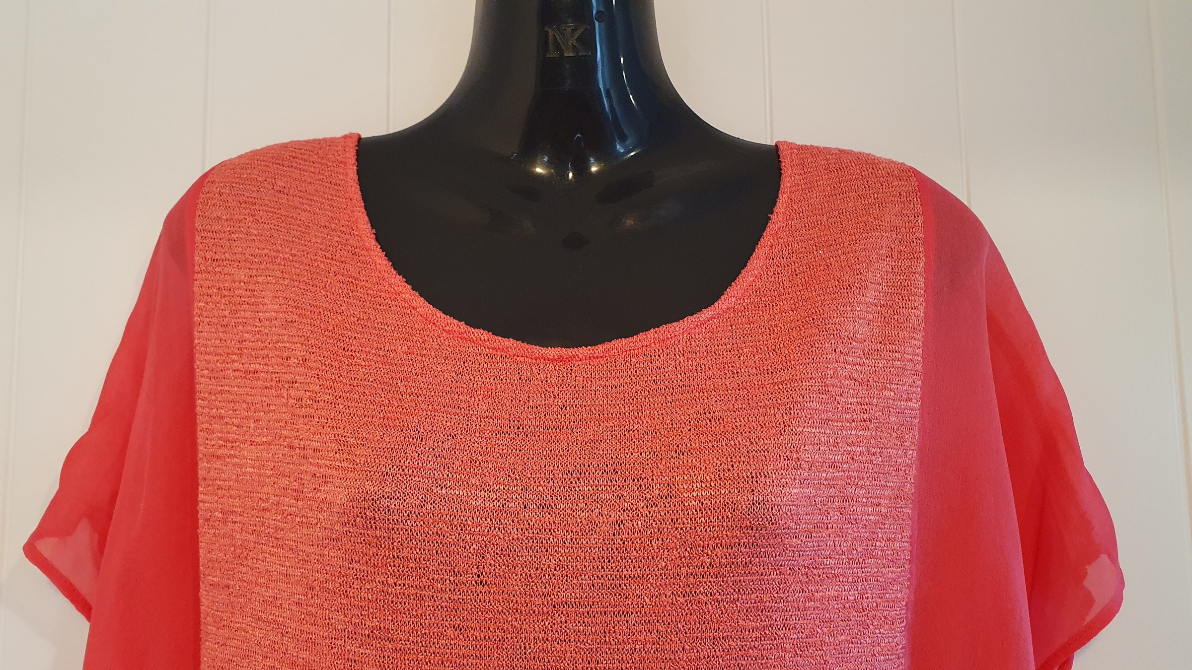 Art Style Rebecca Herring Sheer Top Pink Size S NZ Made