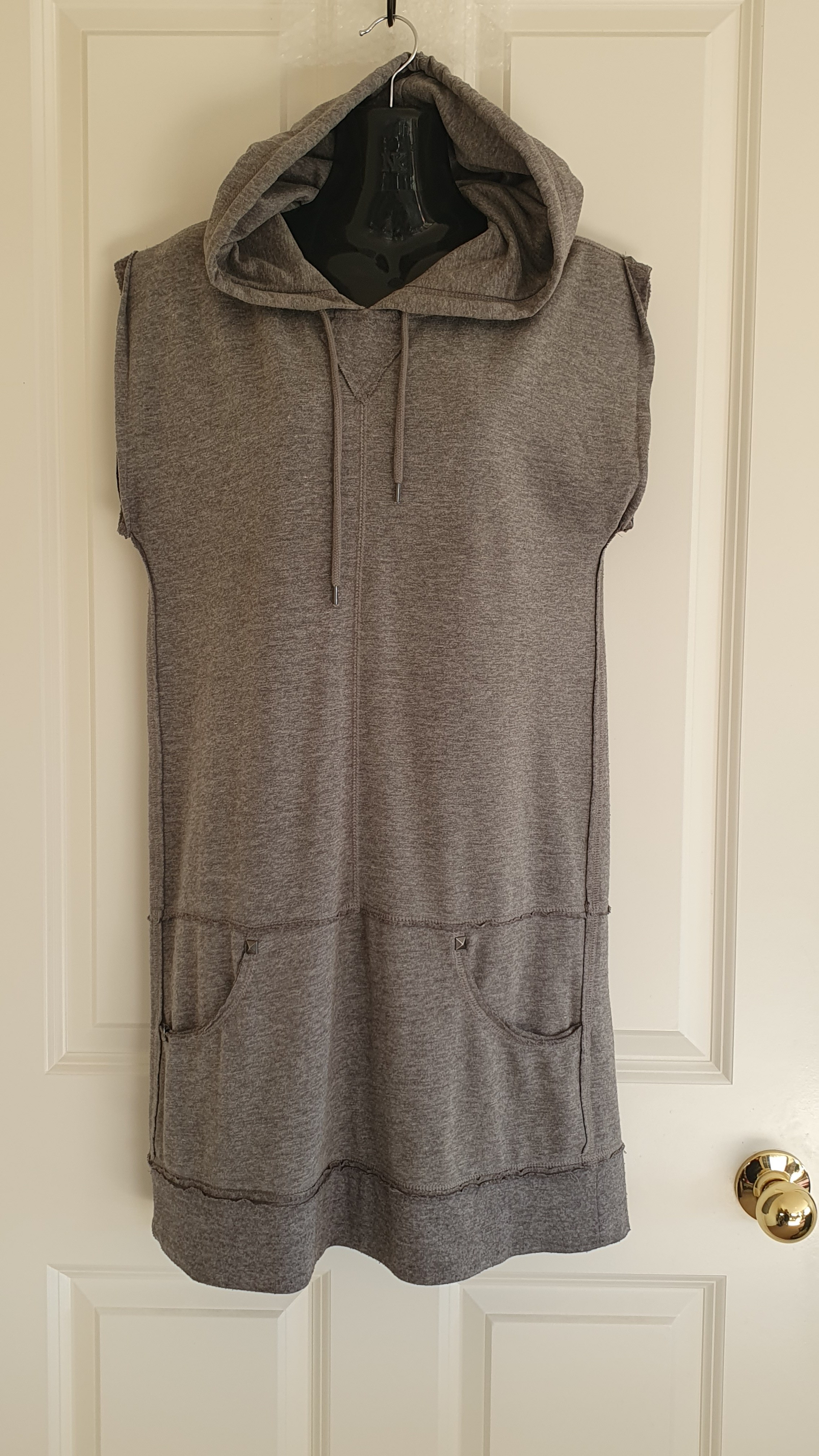 Volcom Sleeveless Hoodie Dress Grey Size 10