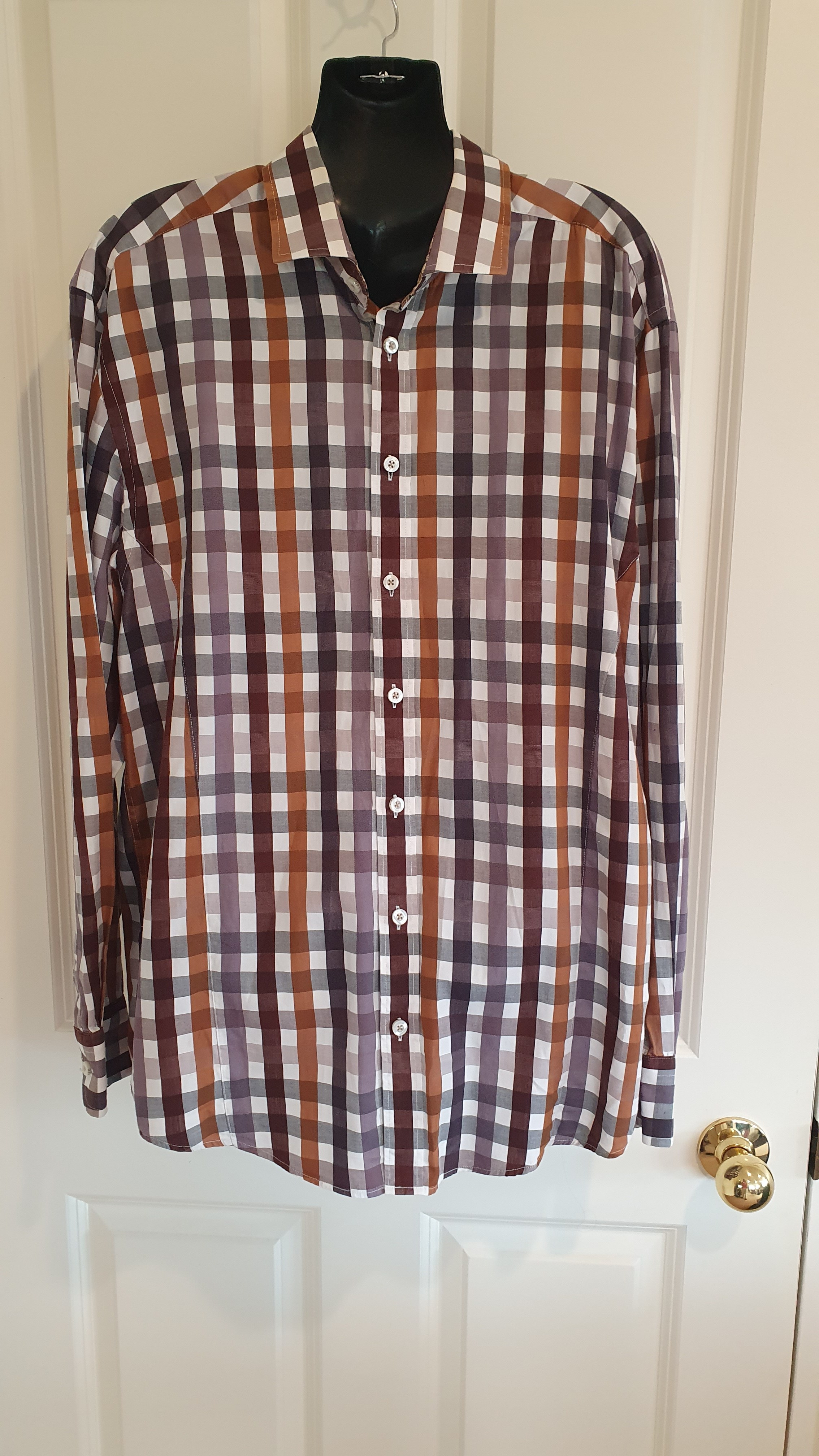 IFD Check Long Sleeve Shirt Size 42