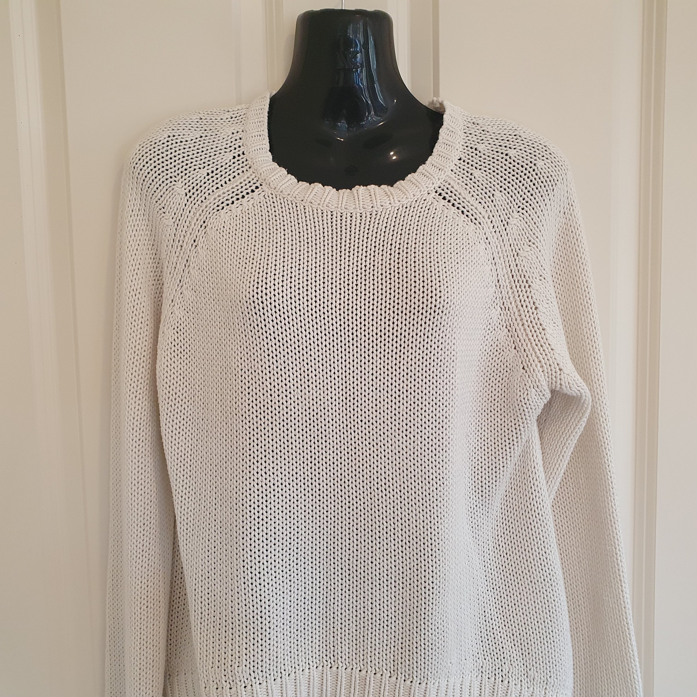 The Fifth Cream Chunky Knit Jumper Size S High Low Hem