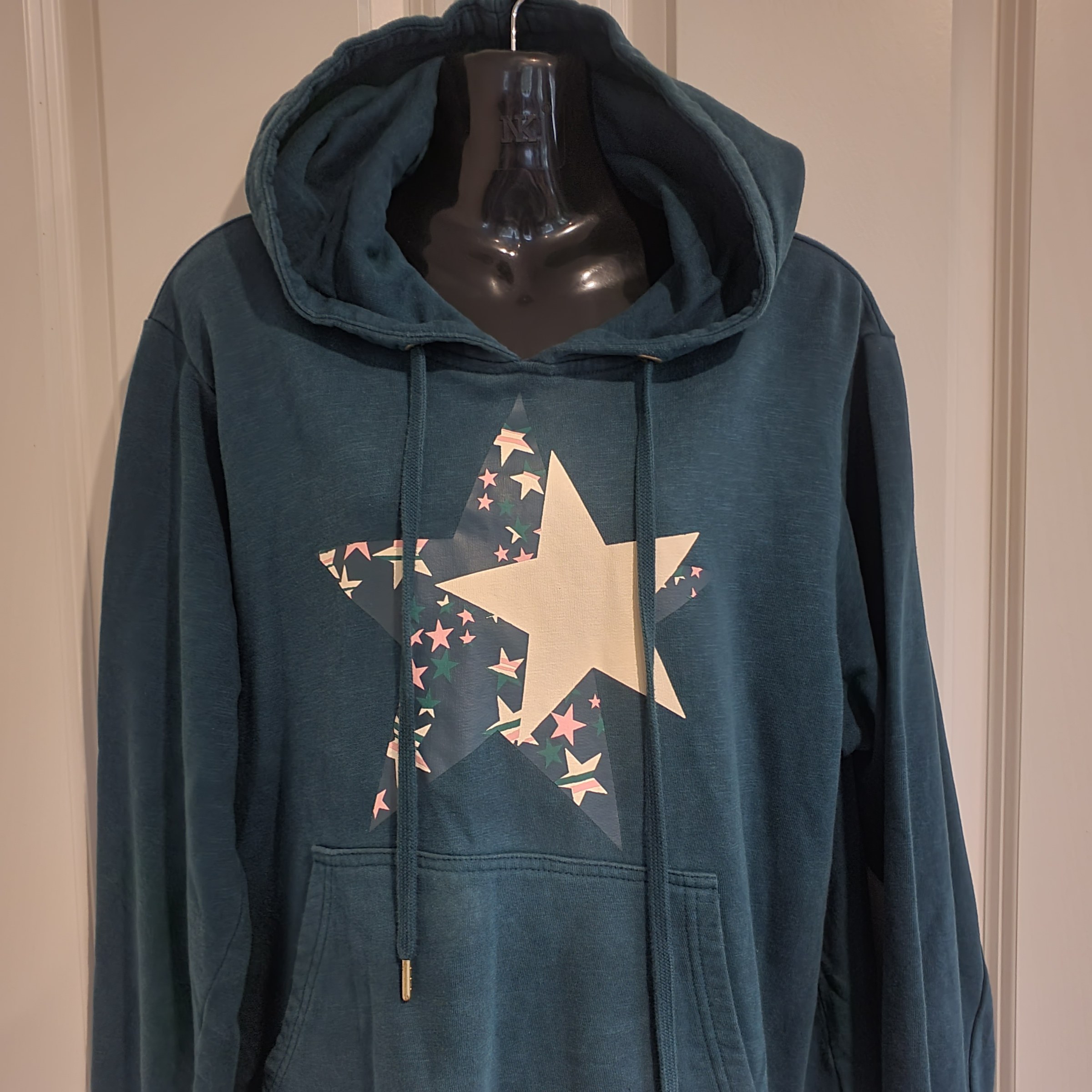 Stella + Gemma Star Hoodie Size 12 Cotton Fleece Pullover Jumper