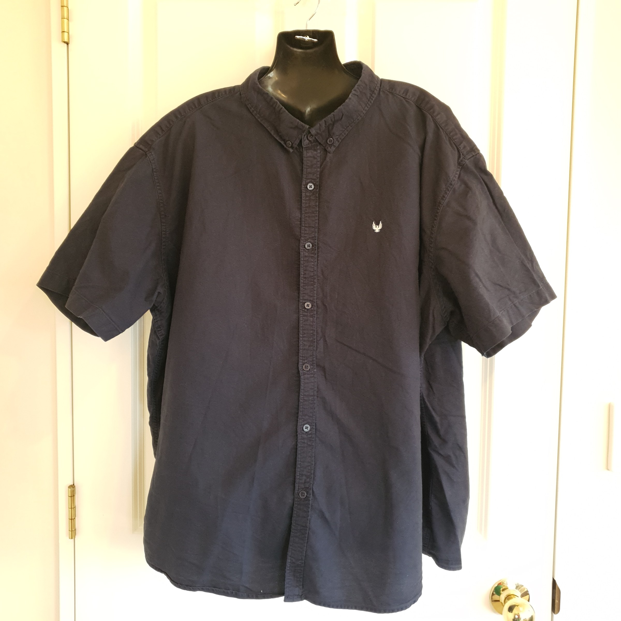 Connor Classic Fit Black Cotton Short Sleeve Shirt – Size 3XL