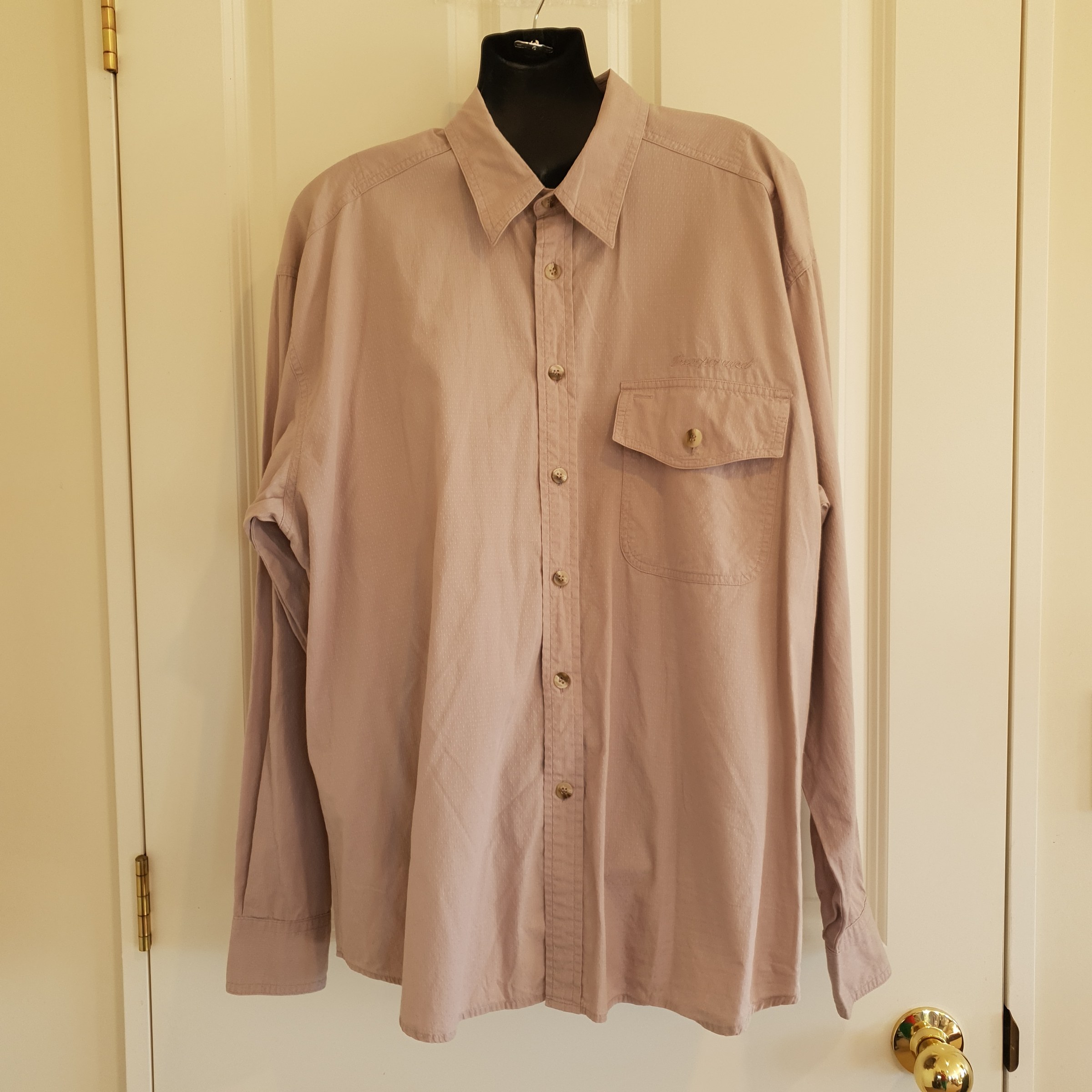 Sportscraft For Men Dusty Pink Textured Cotton Shirt – Size M